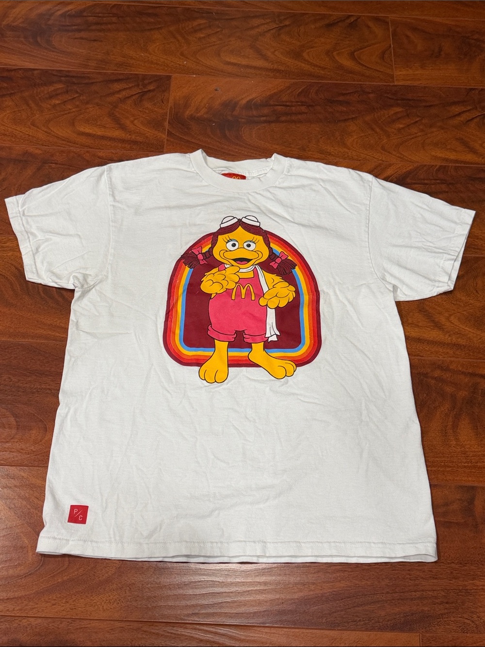 McDonald's White Short Sleeve Graphic Tee with Birdie